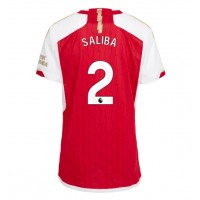 Arsenal William Saliba #2 Heimtrikot Frauen 2023-24 Kurzarm